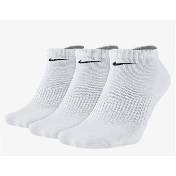 NEW Nike 3 Pairs Performance Cushion No Show Training Socks Unisex Size XL White - Picture 1 of 1